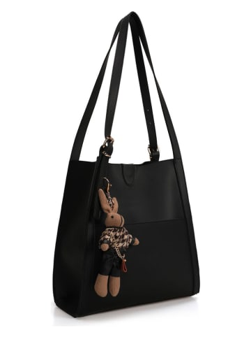 Lucky Bees Schultertasche in Schwarz - (B)29 x (H)30 x (T)12 cm