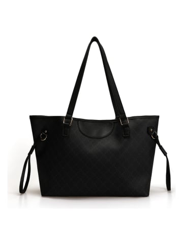 Lucky Bees Shopper zwart/grijs - (B)50 x (H)28 x (D)15 cm