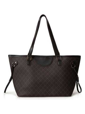 Lucky Bees Shopper donkerbruin - (B)50 x (H)28 x (D)15 cm