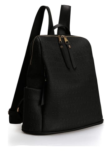 Lucky Bees Rugzak zwart - (B)30 x (H)35 x (D)13 cm