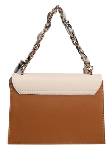 Lucky Bees Henkeltasche in Beige/ Hellbraun - (B)23 x (H)16 x (T)9 cm