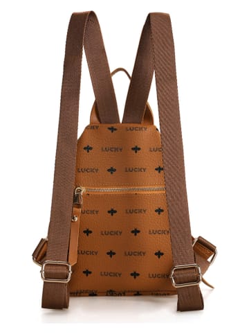Lucky Bees Rugzak lichtbruin - (B)30 x (H)35 x (D)13 cm