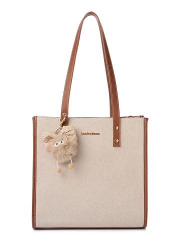 Lucky Bees Schultertasche in Beige - (B)30 x (H)30 x (T)15 cm