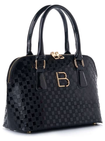 Lucky Bees Schultertasche "Brigitte" in Schwarz - (B)28 x (H)20 x (T)13 cm