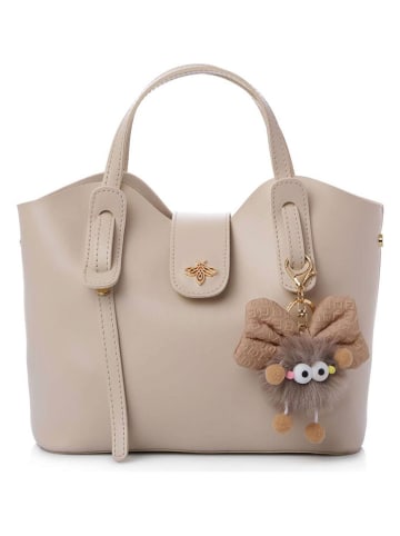 Lucky Bees Schultertasche "Celeste" in Beige - (B)25 x (H)21 x (T)11 cm