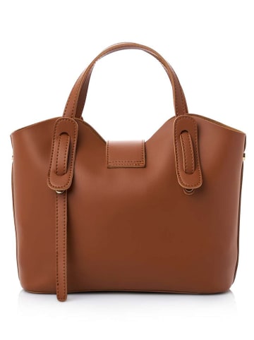 Lucky Bees Torebka "Celeste" w kolorze jasnobrązowym - 25 x 21 x 11 cm