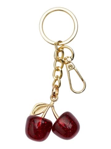 Lucky Bees Anhänger in Gold/ Rot