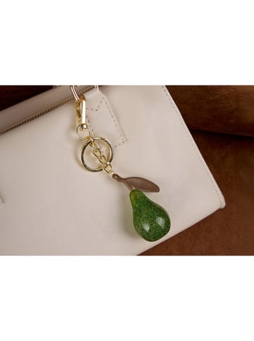 Lucky Bees Zawieszka w kolorze złoto-zielonym
