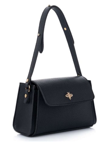 Lucky Bees Schoudertas "Diana" zwart - (B)23 x (H)15 x (D)10 cm