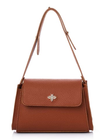 Lucky Bees Schultertasche in Hellbraun - (H)15 x (T)10 cm