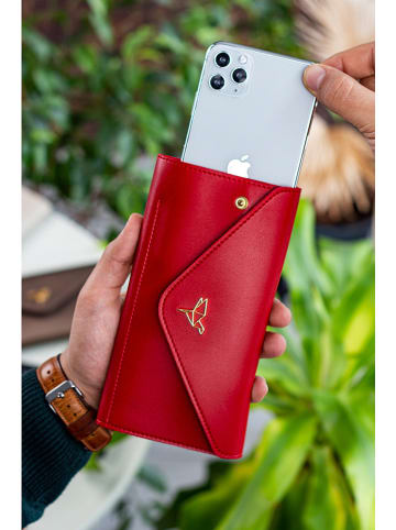 MORI Portfel w kolorze czerwonym - 20 x 10 x 3 cm