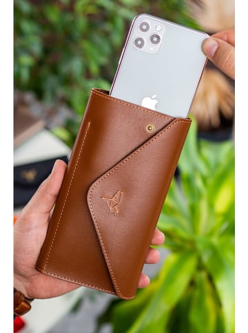 MORI Portemonnee lichtbruin - (B)20 x (H)10 x (D)3 cm