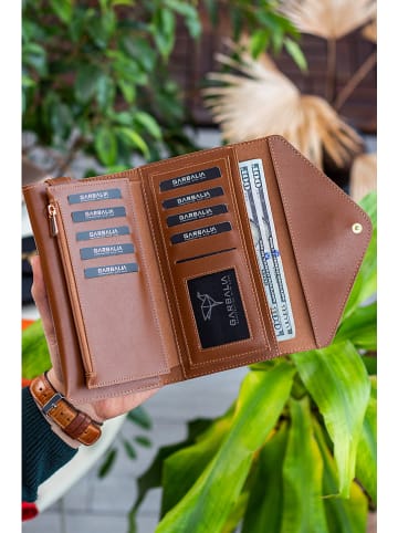 MORI Portfel w kolorze jasnobrązowym - 20 x 10 x 3 cm