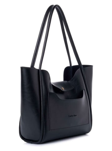 Lucky Bees Torebka "Esme" w kolorze czarnym - 35 x 29 x 12 cm