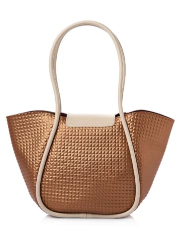 Lucky Bees Schultertasche ''Greta'' in Hellbraun - (B)35 x (H)23 x (T)11 cm