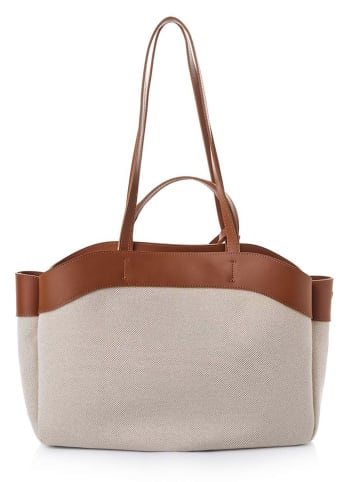 Lucky Bees Shopper beige/lichtbruin - (B)42 x (H)22 x (D)19 cm