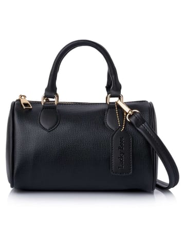 Lucky Bees Henkeltasche ''Joan'' in Schwarz - (B)21 x (H)13 x (T)13 cm