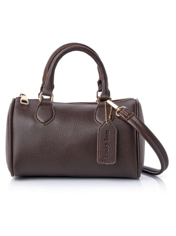 Lucky Bees Henkeltasche ''Joan'' in Braun - (B)21 x (H)13 x (T)13 cm