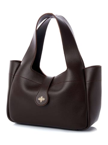 Lucky Bees Schultertasche in Braun - (B)32 x (H)21 x (T)12 cm