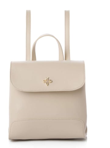 Lucky Bees Rucksack ''Marilyn'' in Creme - (B)21 x (H)21 x (T)11 cm