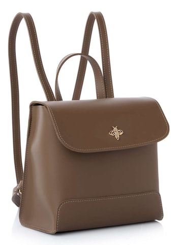 Lucky Bees Rugzak ''Marilyn'' taupe - (B)21 x (H)21 x (D)11 cm