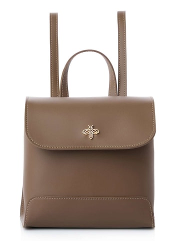 Lucky Bees Rugzak ''Marilyn'' taupe - (B)21 x (H)21 x (D)11 cm