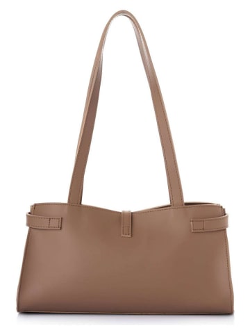 Lucky Bees Schultertasche "Maya" in Hellbraun - (B)30 x (H)15 x (T)11 cm