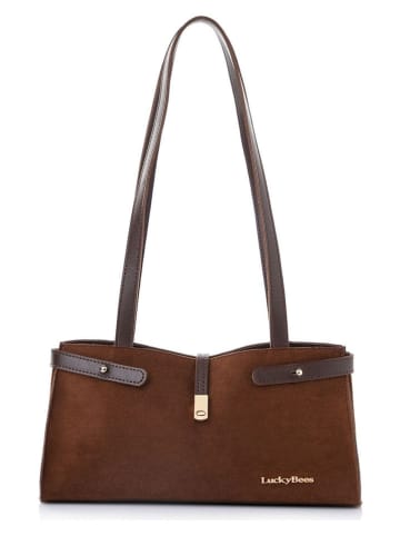 Lucky Bees Schultertasche "Maya" in Braun - (B)30 x (H)15 x (T)11 cm