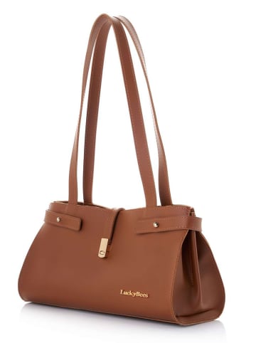 Lucky Bees Schultertasche in Hellbraun - (B)30 x (H)15 x (T)11 cm