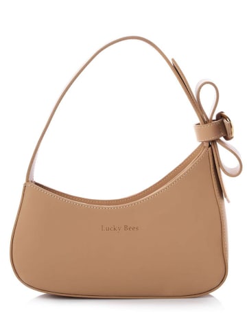 Lucky Bees Schoudertas ''Monroe'' beige - (B)26 x (H)18 x (D)7 cm