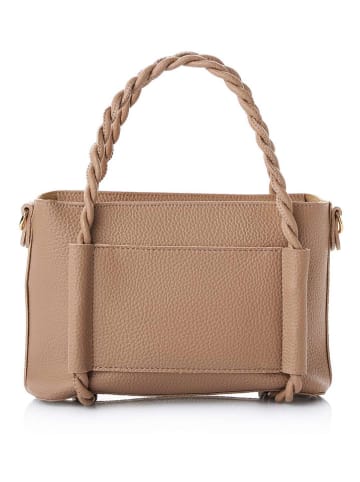 Lucky Bees Henkeltasche in Beige - (B)27 x (H)19 x (T)13 cm