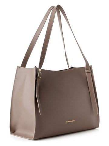 Vince Camuto Schultertasche "Palermo" in Taupe - (B)35 x (H)27 x (T)15 cm