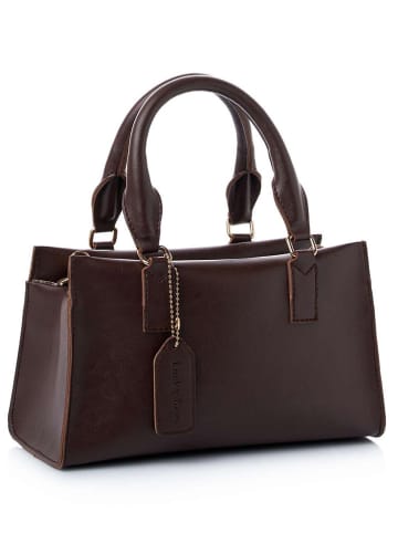 Lucky Bees Handtas ''Vivien'' bruin - (B)26 x (H)15 x (D)11 cm