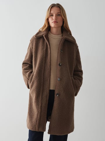 OPUS Teddymantel in Braun