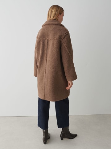 OPUS Teddymantel in Braun