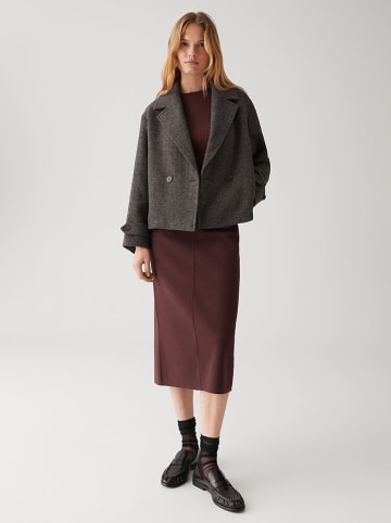 OPUS Kurtka przejściowa w kolorze ciemnobrązowym