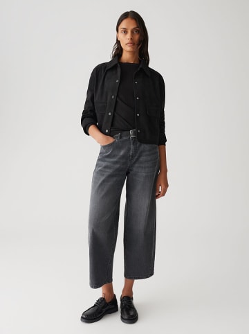 OPUS Kurtka koszulowa w kolorze czarnym