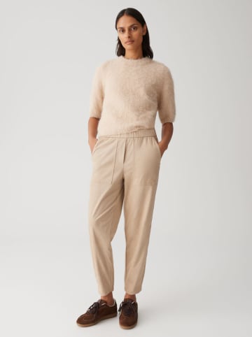 OPUS Spodnie "Myha" w kolorze beżowym