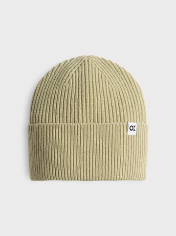 OPUS Czapka beanie w kolorze jasnozielonym
