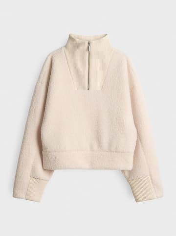 OPUS Teddypullover zandkleurig