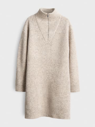 OPUS Gebreide jurk grijs