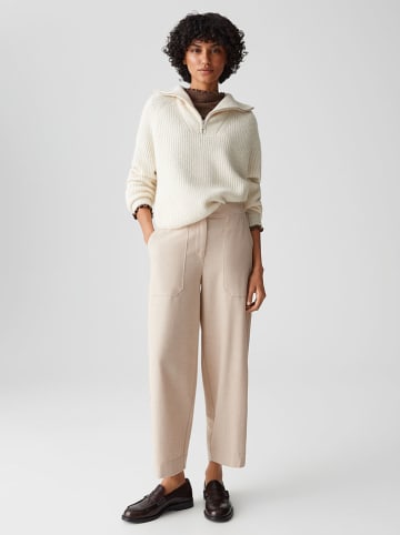 OPUS Spodnie w kolorze beżowym