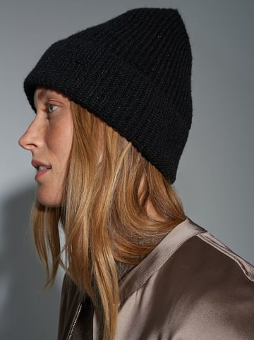 OPUS Czapka beanie w kolorze czarnym
