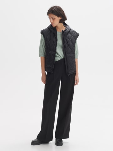 OPUS Doorgestikte bodywarmer zwart