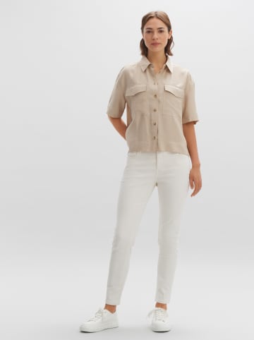 OPUS Spodnie w kolorze kremowym