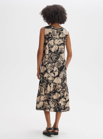 OPUS Jurk zwart/beige