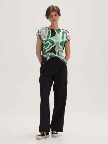 OPUS Shirt "Sintenso" in Grün/ Schwarz