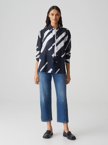 OPUS Blouse donkerblauw