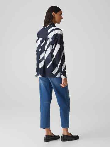 OPUS Blouse donkerblauw