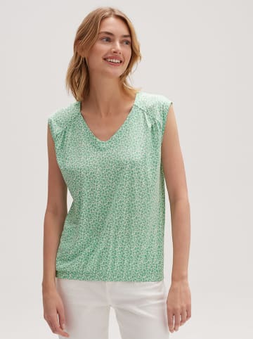 OPUS Top in Grün/ Weiß